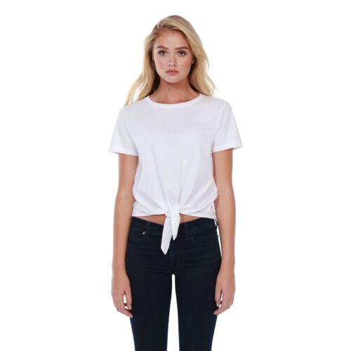 Ladies' Cotton Tie Front T-Shirt Thumbnail