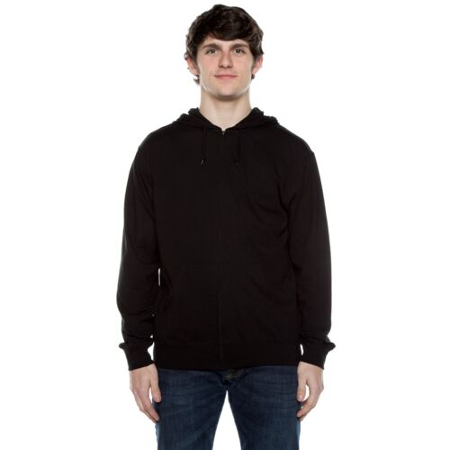 Unisex Jersey Long-Sleeve Full-Zip Hooded T-Shirt Thumbnail