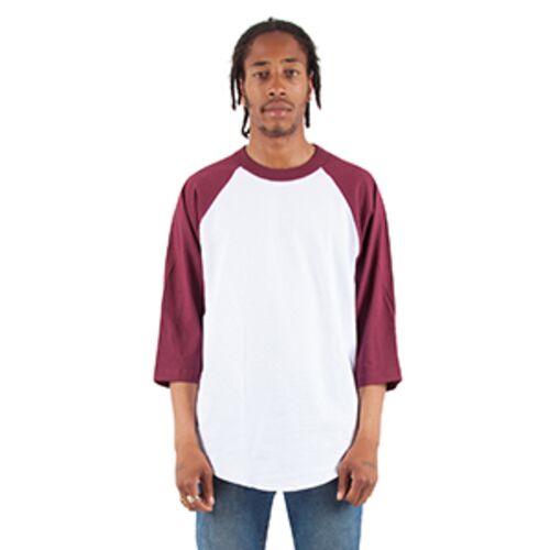 Adult Three-Quarter Sleeve Raglan T-Shirt Thumbnail