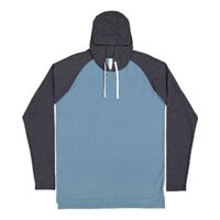 Men's Hooded Raglan Long Sleeve Fine Jersey T-Shirt Thumbnail