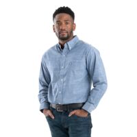 Men's Foreman Flex180 Chambray Button-Down Woven Shirt Thumbnail