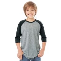 Youth Baseball Fine Jersey Three-Quarter Sleeve Tee Thumbnail