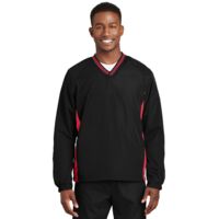 Tipped V Neck Raglan Wind Shirt Thumbnail