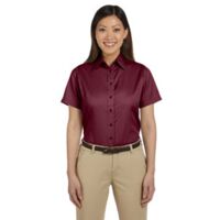 Ladies' Easy Blend™ Short-Sleeve Twill Shirt with Stain-Release Thumbnail