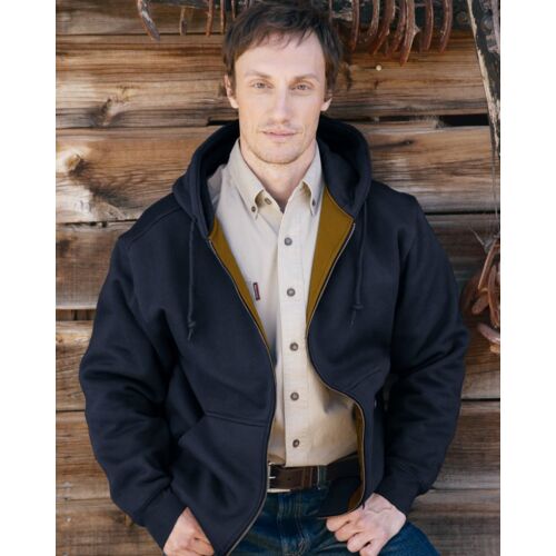Men's Tall Crossfire Heavyweight Power Fleece Hooded Jacket with Thermal Lining Thumbnail