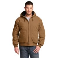 Washed Duck Cloth Insulated Hooded Work Jacket Thumbnail