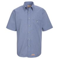 Men's Mini-Plaid Uniform Short Sleeve Shirt Thumbnail
