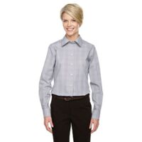 Ladies' Crown Collection® Glen Plaid Woven Shirt Thumbnail