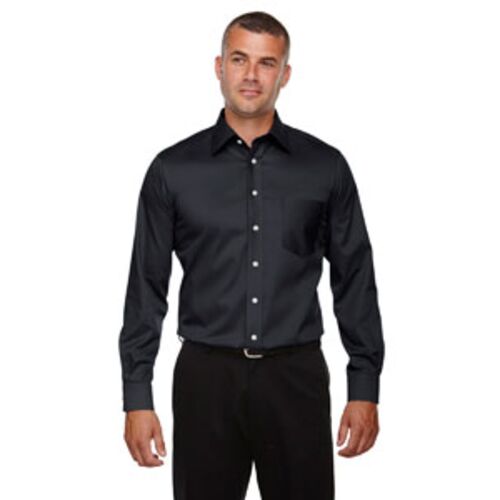 Men's Crown Collection® Tall Solid Stretch Twill Woven Shirt Thumbnail