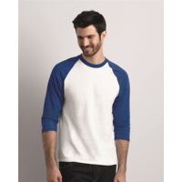 Unisex Heavy Cotton™ Raglan Three-Quarter Sleeve T-Shirt Thumbnail