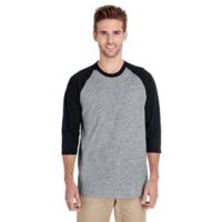 Adult Heavy Cotton™ Three-Quarter Raglan Sleeve T-Shirt Thumbnail