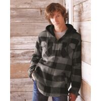 Men's Quilted Flannel Hooded Jacket Thumbnail