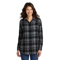 Women's Plaid Flannel Tunic Thumbnail