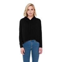 Ladies' CVC Cropped Hoodie T-Shirt Thumbnail