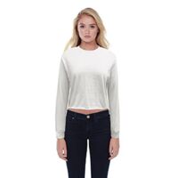 Ladies' Long-Sleeve Crop Boyfriend T-Shirt Thumbnail