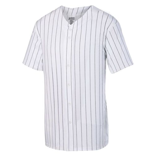 Unisex Pinstripe Full Button Baseball Jersey Thumbnail