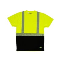 Unisex Hi-Vis Class 2 Color Blocked Pocket T-Shirt Thumbnail