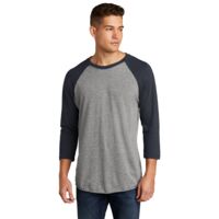 Adult Tri Blend 3/4 Sleeve Raglan Tee Thumbnail