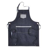 Unisex Domain Contrast Denim Bib Apron Thumbnail