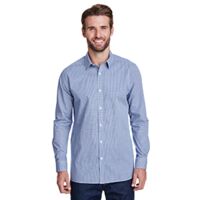 Men's Microcheck Gingham Long-Sleeve Cotton Shirt Thumbnail
