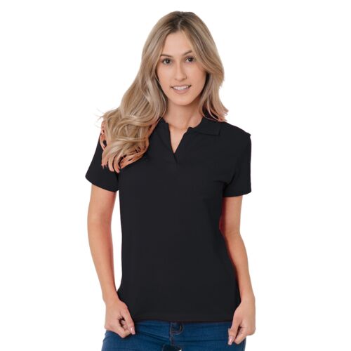 Junior's 6.2 oz., 100% Cotton V-Neck Polo Thumbnail