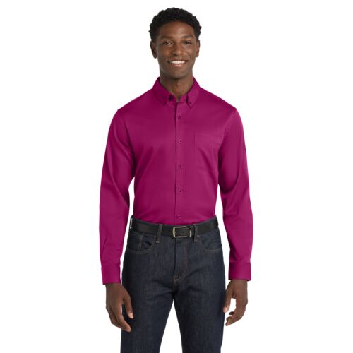 Long Sleeve SuperPro React ™ Twill Shirt Thumbnail