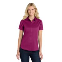 Ladies Short Sleeve SuperPro React ™ Twill Shirt Thumbnail