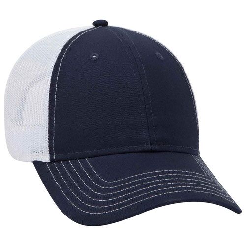 OTTO CAP 6 Panel Low Profile Mesh Back Trucker Hat Thumbnail