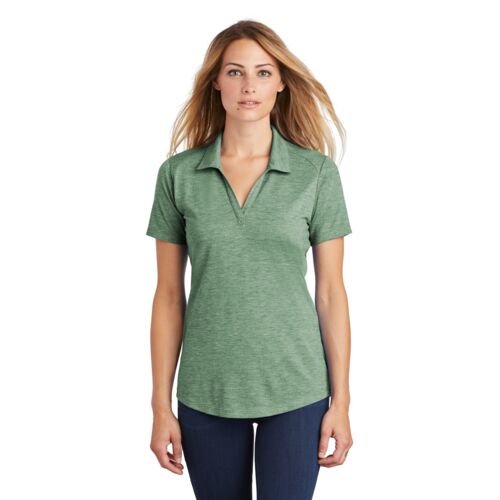 Ladies PosiCharge ® Tri Blend Wicking Polo Thumbnail