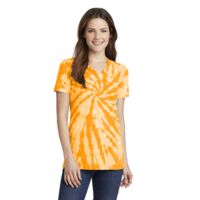 Ladies Tie Dye V Neck Tee Thumbnail