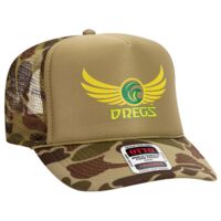 OTTO Polyester Foam Front Five Panel High Crown Mesh Back Trucker Hat Thumbnail